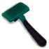 Safari Cat Self-Cleaning Slicker Brush Green One Size